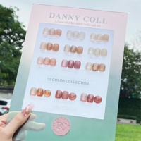 Danny Coll Date 12 Couleurs Gelée Gel Vernis Collection Ensemble Nail Salon Fournitures En gros UV Gel Private Label Vernis À Ongles Ensemble
