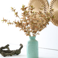 Groothandel 3D Real Touch Kunstmatige Eucalyptus Geldbladeren Takken Bladstelen voor Bruiloft Huis Feest Tafel Decoratieve Bloemen