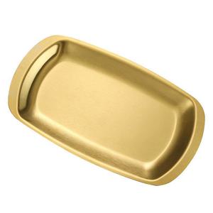 Stainless Steel Serving Tray Rectangular Flat Plate For Hotel Meals Coffee Tea Snacks - Product Image 4