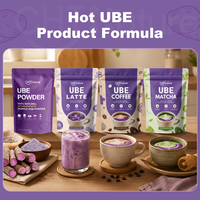 CHTNature OEM Sachets et Boîtes de Poudre de Latte UBE, Poudre de Lait UBE saveur personnalisée, Poudre d'Igname Violette UBE
