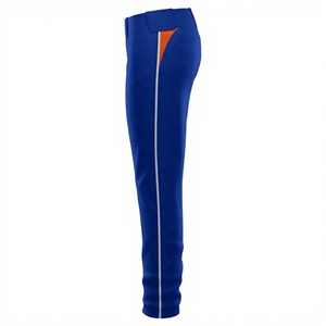 Pantalones de Béisbol Azul Rey para Hombre, Corte Ajustado, Cierre de Botones, Color Sólido, Poliéster, Deportivos, para Todas las Temporadas, Uso Adulto - Product Image 3