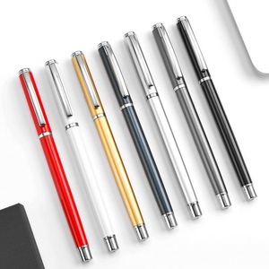 Stylo gel en métal personnalisé avec impression de logo, stylo à bille promotionnel de haute qualité, encre gel noire 0,5 mm - Product Image 1