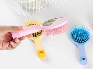 Mini brosse <span class=keywords><strong>à</strong></span> cheveux portable personnalisée peigne <span class=keywords><strong>à</strong></span> poils de massage <span class=keywords><strong>à</strong></span> coussin d'air brosse <span class=keywords><strong>à</strong></span> cheveux antistatique avec miroir - Product Image 6