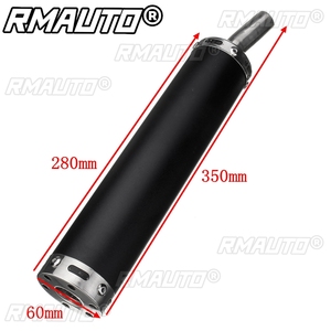 ท่อไอเสียรถมอเตอร์ไซค์วิบากแบบสากล ขนาด 60x280 มม. สำหรับเครื่องยนต์ 2 จังหวะ พร้อมปะเก็นเก็บเสียง - Product Image 5