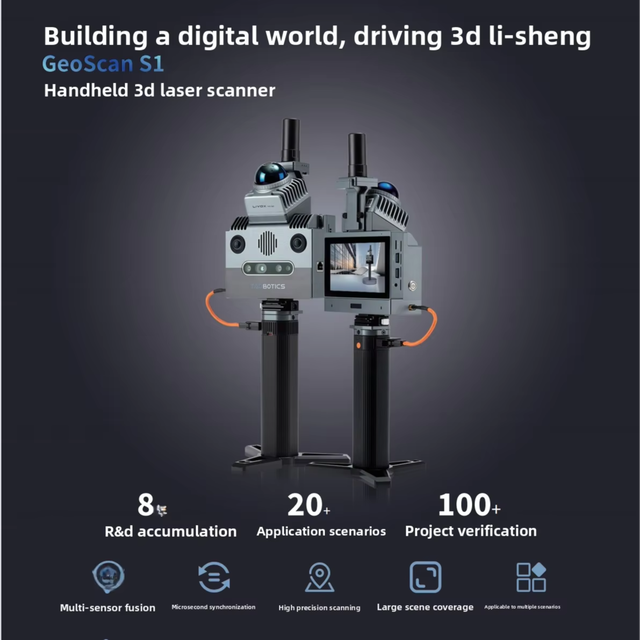 GeoScan 3D Imaging Scanner Scans an Area of 200000 square Meters and Generates Realistic 3D Imaging Rendering Models