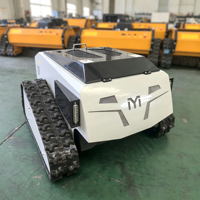 Tondeuse robotisée industrielle télécommandée 550 mm, 4 temps, à batterie, pour terrains en pente et vignobles