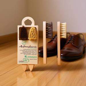 Cepillo para zapatos Peggy Perfect, cerdas naturales de madera, 2 piezas para el cuidado del calzado - Product Image 3