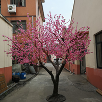 Arbre artificiel de cerisier en fleurs de 3 à 8 mètres, arbre artificiel résistant au feu, arbre de sakura pour la décoration commerciale, hôtels, centres commerciaux, mariages