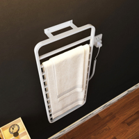 Tendedero eléctrico montado en la pared impermeable enchufable temperatura ajustable baño calentador de toallas para hoteles