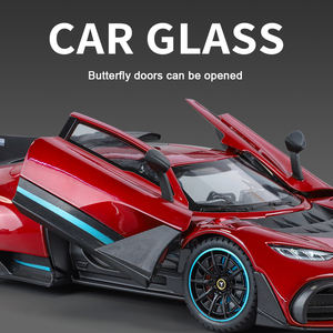 Voitures miniatures moulées sous pression 1:18 <span class=keywords><strong>Voiture</strong></span> en alliage moulé sous pression Véhicule jouet à friction ouvert 2 portes <span class=keywords><strong>Voiture</strong></span> en alliage Supercar avec son et lumière - Product Image 5