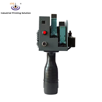 Codeur TIJ portable 50,8 mm, technologie HP, double tête d'impression, machine de marquage à jet d'encre 300 DPI pour logo et données variables