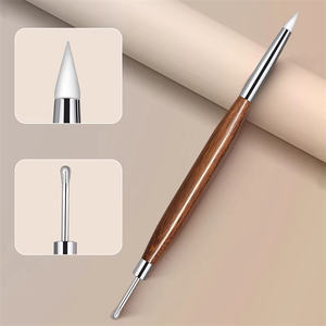 Herramientas de Arte de uñas, raspador de pegamento, pintura en relieve, doble cabeza, multifunción, tallado, pluma de silicona para decoración de uñas - Product Image 6