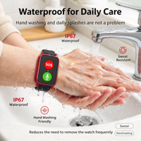 Jam Tangan Pintar Lansia S3 Home Care 4G dengan Tombol SOS Satu Sentuhan, Alarm Jatuh, Pelacak Lokasi Real-time untuk Lansia