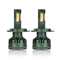 Liangjian - Bombilla LED para Coche de 100 W y 10000 lm, Doble Cobre V45, H1, H3, H11, H13, HIR2, 9005, H7, H4