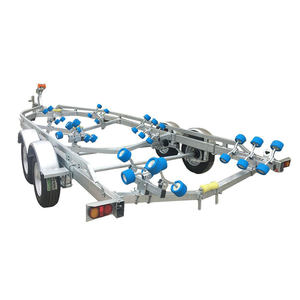 <span class=keywords><strong>Remorque</strong></span> marine à double essieu de 7,1 m, robuste, pour le transport de bateaux, certifiée CE, haute stabilité - Product Image 6