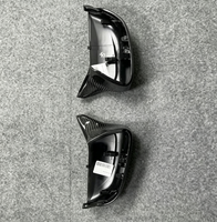 Coques de rétroviseurs latéraux en fibre de carbone sèche autocollantes pour BMW M5 F90 2017-2023, pièces de tuning extérieur pour voiture