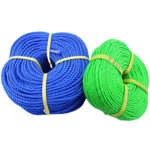 Cuerda Sintética de Polipropileno Trenzada de 3 Hilos, Cuerda Artificial Multiusos Tipo Manila, Cordón de Nailon PP/PE para Exteriores - Product Image 1