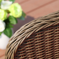 Ensembles de meubles de jardin d'extérieur en rotin tressé, canapés, tables et chaises de loisirs avec coussins en polyester, design traditionnel pour hôtels et patios