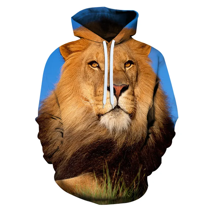Sweter Sublimasi Singa Pria 3D