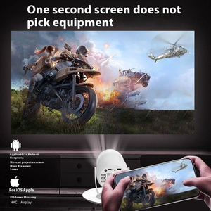 Projecteur intelligent 2026 1080P portable Android13 HY400 Pro Plus WiFi Jeu Mini projecteurs vidéo 4K avec LED LCD HY300 <span class=keywords><strong>Silencieux</strong></span> Gimbal - Product Image 3