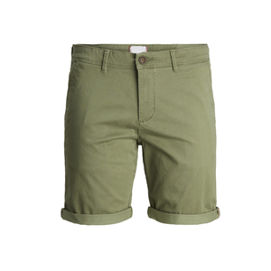 Pantalones Cortos Chino Casuales Transpirables para Hombre, Venta Directa de Fábrica 2024, Color Caqui, 100% Algodón, Calidad de Exportación de BD - Product Image 3