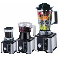 Blender-presse-agrumes électrique combiné, qualité commerciale, grande capacité, pour comptoir, fabrication de smoothies, 5+ vitesses, acier inoxydable