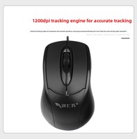 In-stock Ergonomic Rechargeable USB Optical Wired Mouse Computer Peripheral for Business Office and Desktop/laptop Models 11