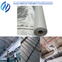Membrane d'isolation thermique en aluminium à haute réflectivité, directement de l'usine Sohi, avec renfort en maille PE pour toiture et murs