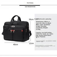 Bolsa de Lona Oxford para Portátil, Maletín de Gran Capacidad para Viajes de Negocios, para Hombre