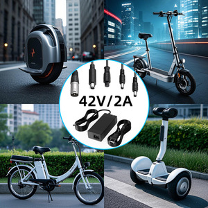 Chargeur de batterie lithium 42V 2A pour trottinettes électriques et vélos d'équilibre - Product Image 1