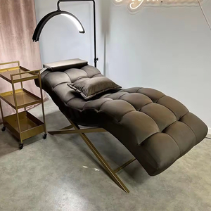 Guangdong Factory Price Tattoo Massage Table Modern Luxury Curved Lash Bed Beauty Bed for Salon - Product Image 2