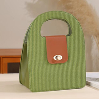 Boîte Souvenir Vide Personnalisable en Cuir PU Style Chinois Plusieurs Couleurs pour le Festival de la Mi-Automne