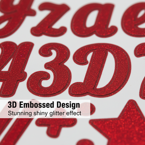 สติกเกอร์ไวนิลแบบมีกาวในตัว เทปโฟมพีวีซีแบบมีกลิตเตอร์ - Product Image 3