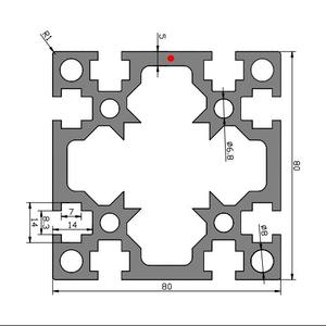 Perfil de Acero al por Mayor de Fábrica 8080A Estándar Nacional Soporte de Línea de Ensamblaje de Acero Pesado Proceso de Extrusión para Taller Moderno - Product Image 2