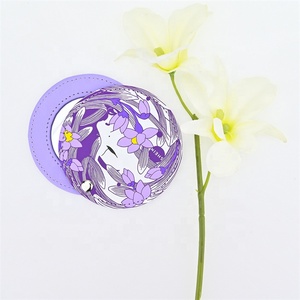 Nhà Máy Bán Buôn Gương Thời Trang Da Gương Mini Pocket Miroir Da Mỹ Phẩm Gương - Product Image 4