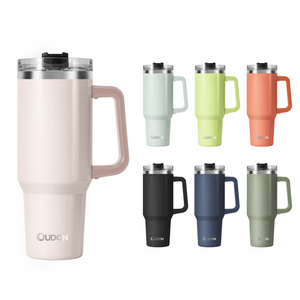 Gobelets et mugs isothermes en acier inoxydable à double paroi, personnalisables, pour sublimation, avec paille et poignée, 32oz et 40oz, vente en gros - Product Image 5