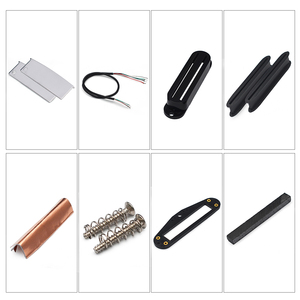 Kits de ramassage DIY pour <span class=keywords><strong>guitare</strong></span> électrique ST Humbucker, bobine de ramassage à double bobine/couverture/barre en céramique/câble/pièces de poteau multicolores - Product Image 2