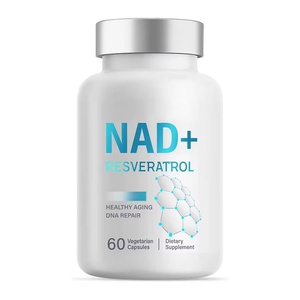ผลิตภัณฑ์เสริมอาหารแคปซูล NAD Plus Resveratrol บำรุงความงาม 60 แคปซูล รับผลิตแบบ OEM ODM ได้รับการรับรองมาตรฐาน GMP เกรดอาหาร สำหรับสารต้านอนุมูลอิสระ - Product Image 1
