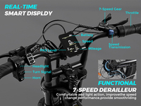 Vélo électrique tout-terrain à pneus larges de 20 pouces, livraison rapide depuis l'entrepôt UE/USA, cadre rétro, batterie amovible, homologué CE/UKCA