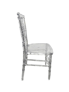 Hot Selling Modern <b>Transparent</b> Plastic <b>Dining</b> <b>Chair</b> Luxury Clear Acrylic <b>Chair</b> for Home Apartment Kitchen Hotel Wedding Event - Product Image 2