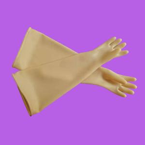 Gants longs antistatiques en latex naturel importé, épaisseur 750*2,4 mm, qualité recherche, résistants aux acides, aux alcalis et à la corrosion. - Product Image 1