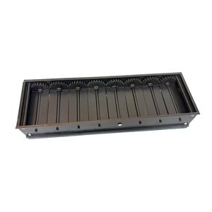 Régulateur <span class=keywords><strong>d</strong></span>'air linéaire robuste à <span class=keywords><strong>grille</strong></span> en barres avec réglage manuel par poignée pour système de ventilation CVC, taille personnalisée disponible - Product Image 6