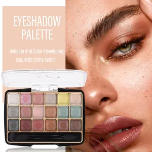 18-color pearlescent palette eyeshadow has its own brand matte pearlescent luxury glitter high pigment eyeshadow