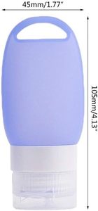 Leakproof Food Grade Silicone <b>Squeeze</b> Reusable Cosmetic Lotion Shampoo <b>Bottle</b> Skin Care Serum BPA Free TSA Approved Travel Size - Product Image 2