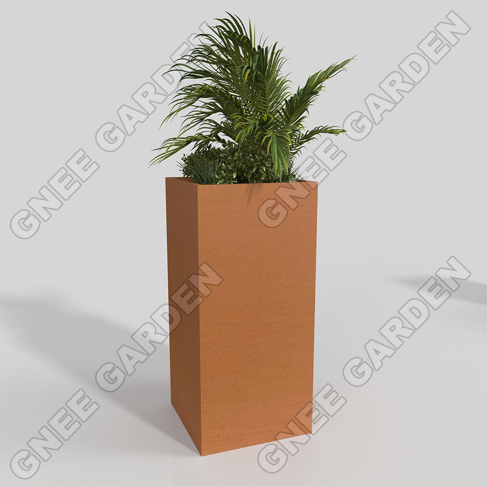 Corten oxidado 350L * 350W * 760H