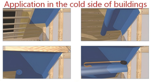 Barrera de Vapor Impermeable Sohi que Evita que el Aire Cálido y Húmedo <span class=keywords><strong>dentro</strong></span> de la Habitación entre a la Estructura Interior - Product Image 4