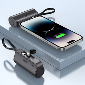 Power Bank OEM Mini da 5000mAh con Cavo Integrato, Caricabatterie Portatile Rapido da 22.5W, Design a Capsula per Smartphone - Product Image 5