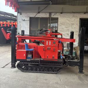 מקדחת קידוח מים ניידת על זחלים לעומק 3 מטרים עם כננת הידראולית, מגדל קידוח 8500, הספק 87 קילוואט, מקדחת סיבובית לכרייה - Product Image 5