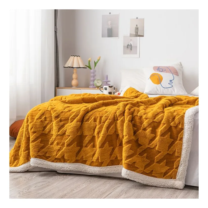 New Fashion Comfortable Wholesale Bedding Fleece Throw Blankets Pink Blue