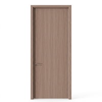 Porte intérieure en bois HDF mélaminé, anti-rayures, insonorisée, ignifuge, pré-montée, avec bordure PUR, OEM ODM, pour projets de salles de classe, vente en gros